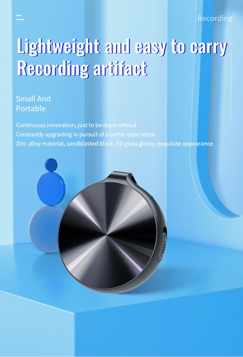 Mini Voice Recorder Small Voice Activated Recorder Audio Recording Device Digital Voice Recorder Q39