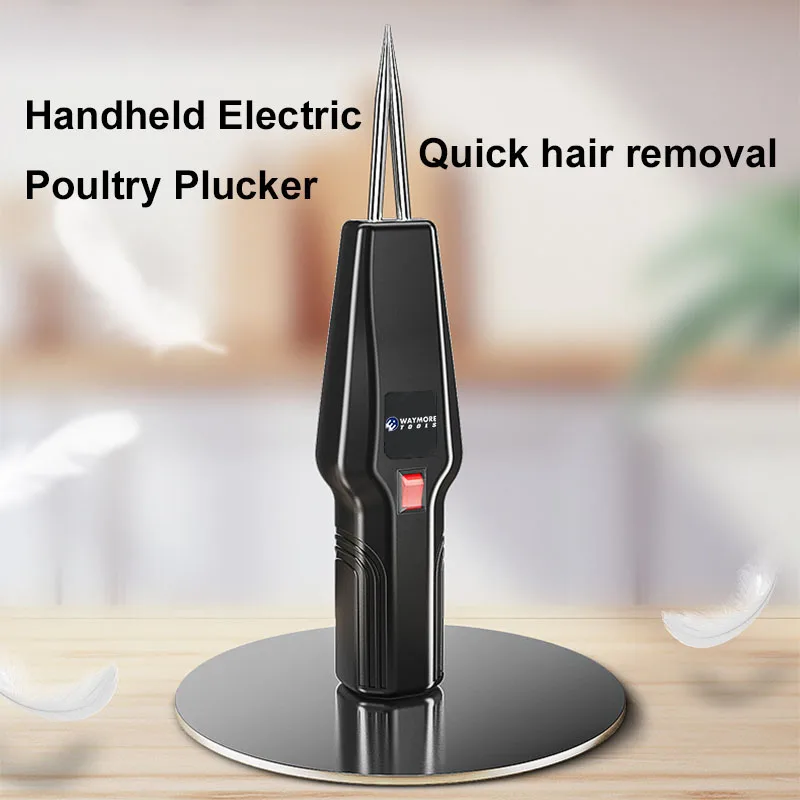 Handheld Quick Poultry Plucker Machine Removing Pin Feathers Portable Rechargeable Waterproof Feather Plucker for 110v-240v
