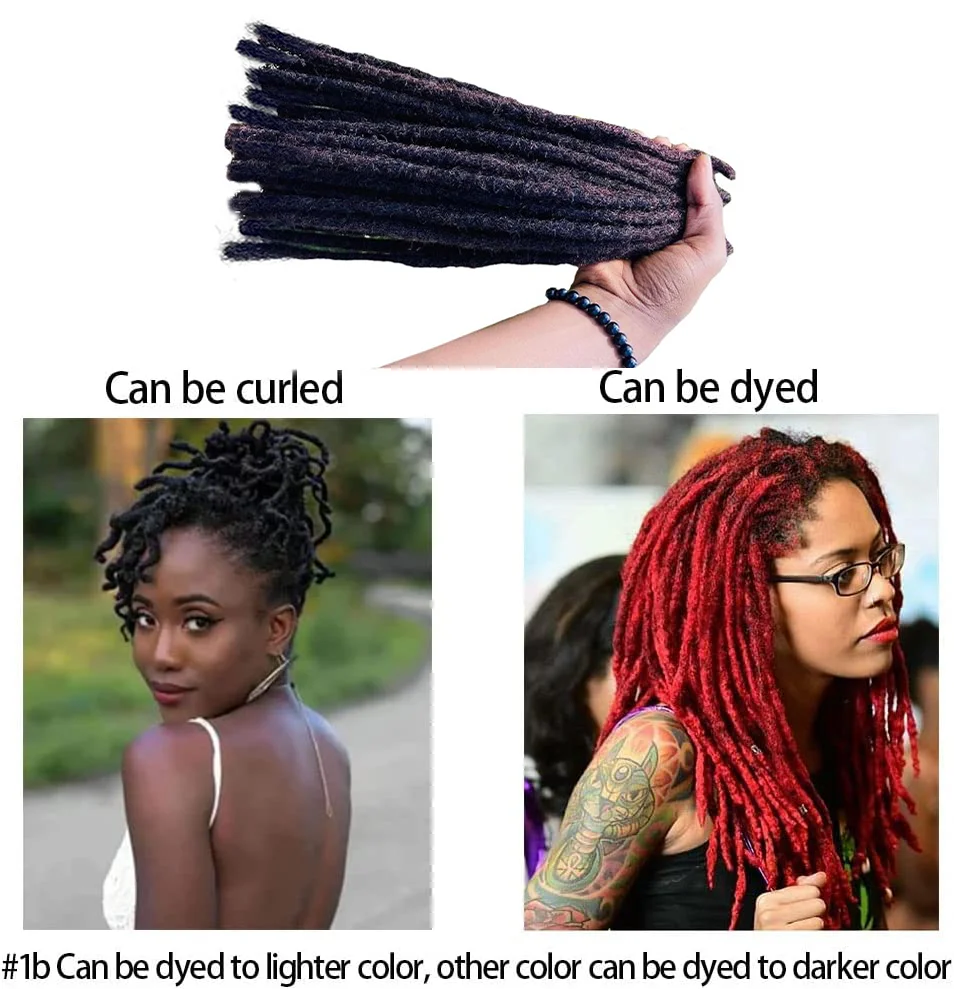 Human Hair Dreadlocks Extensions Loc Bulk Dread Lock Human Hair