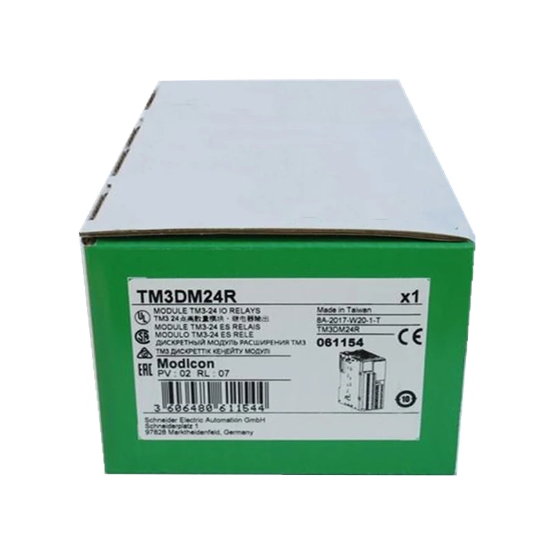 New Original TM3DM24R  Modicon TM3 series mixed I/O expansion module. It integrates multi-channel digital input and relay output, featuring stable signal transmission and easy installation