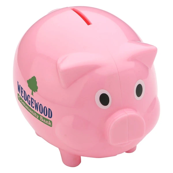 Walmart Factory Customized Coin Piggy Bank,removable Bottom Plug for Coin Retrieval