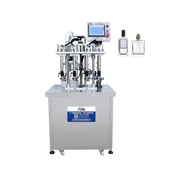 AILE Automatic Eyewash Cosmetics Filler Fragrance Vacuum Liquid Small Bottle for Perfume Filling Machine