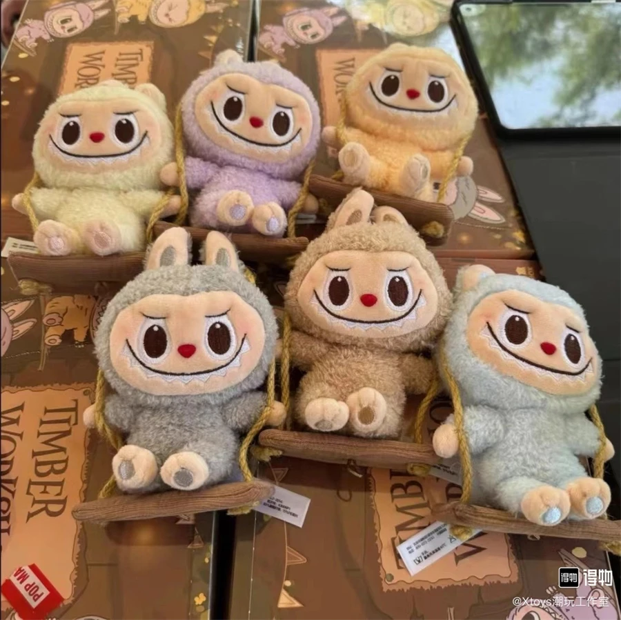 Labubu Woodworking Workshop Series Anime Mystery Box Figurines