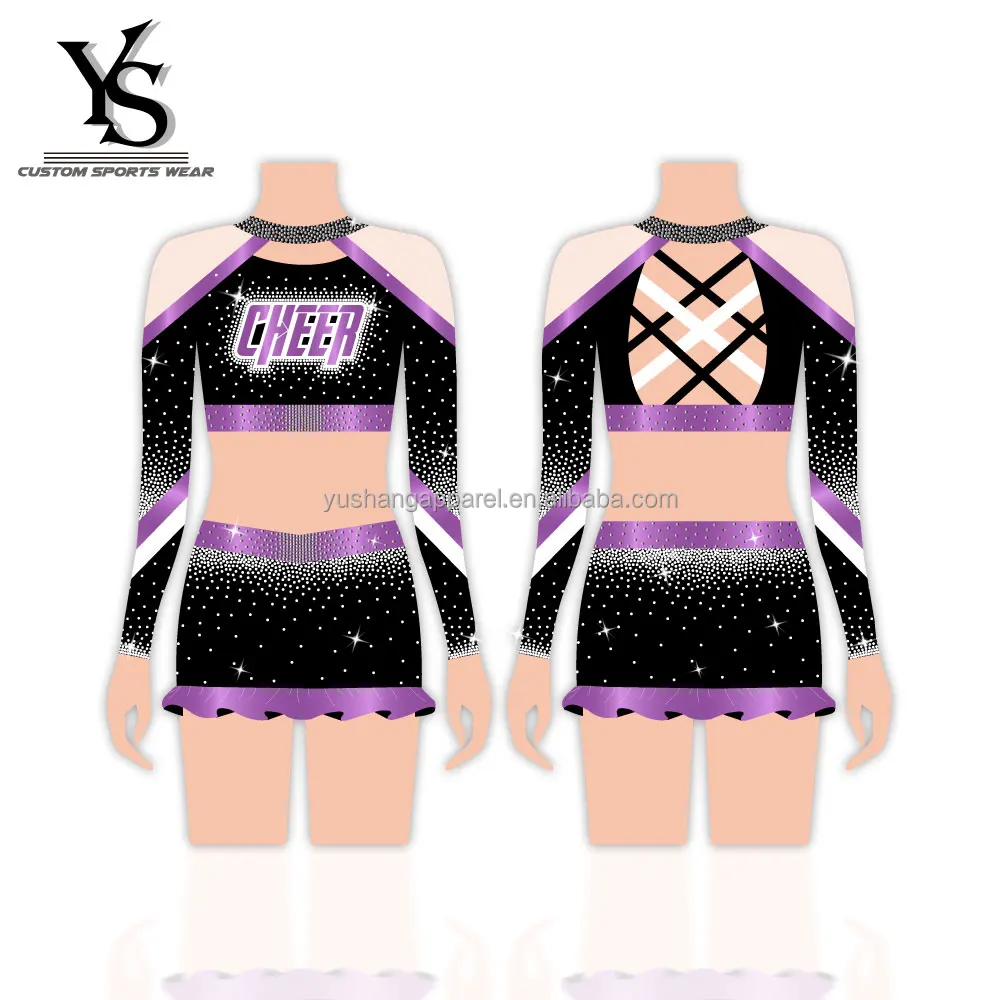 Kids Cheer Outfit Cheerleading Uniforms Sublimated Cheer Uniform ...