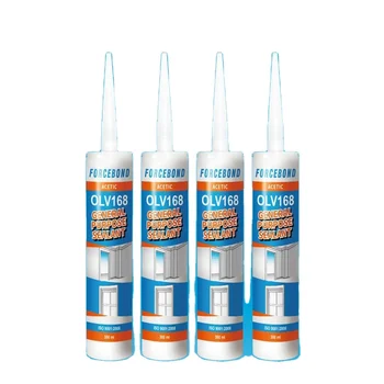 GP Silicone Sealant Acetoxy Gap Filler Waterproof Silicone Adhesive Glue for Glass and aluminium OEM Available