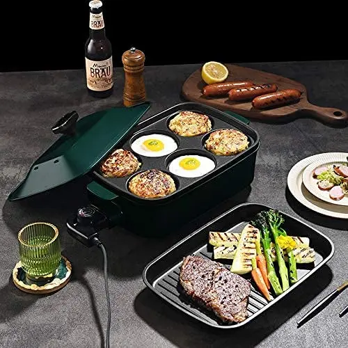 Temperature Control and Dishwasher Safe Electric Pans Parts Korean BBQ  Grill Kitchen Appliances Electric Indoor Cheese Frying Pan - China Portable Frying  Pan and Electric Wok price
