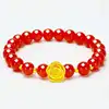 4 rose red bracelet