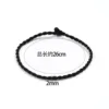 25cm thin black rope anklet