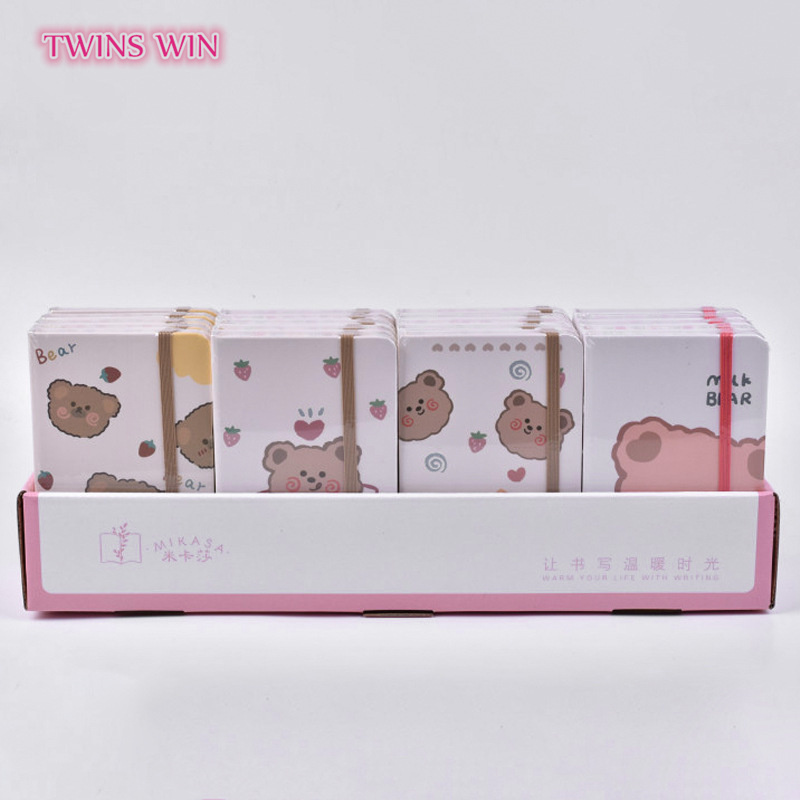 卸売学生クマプリントアジェンダジャーナルメモ帳A6かわいい漫画日記本