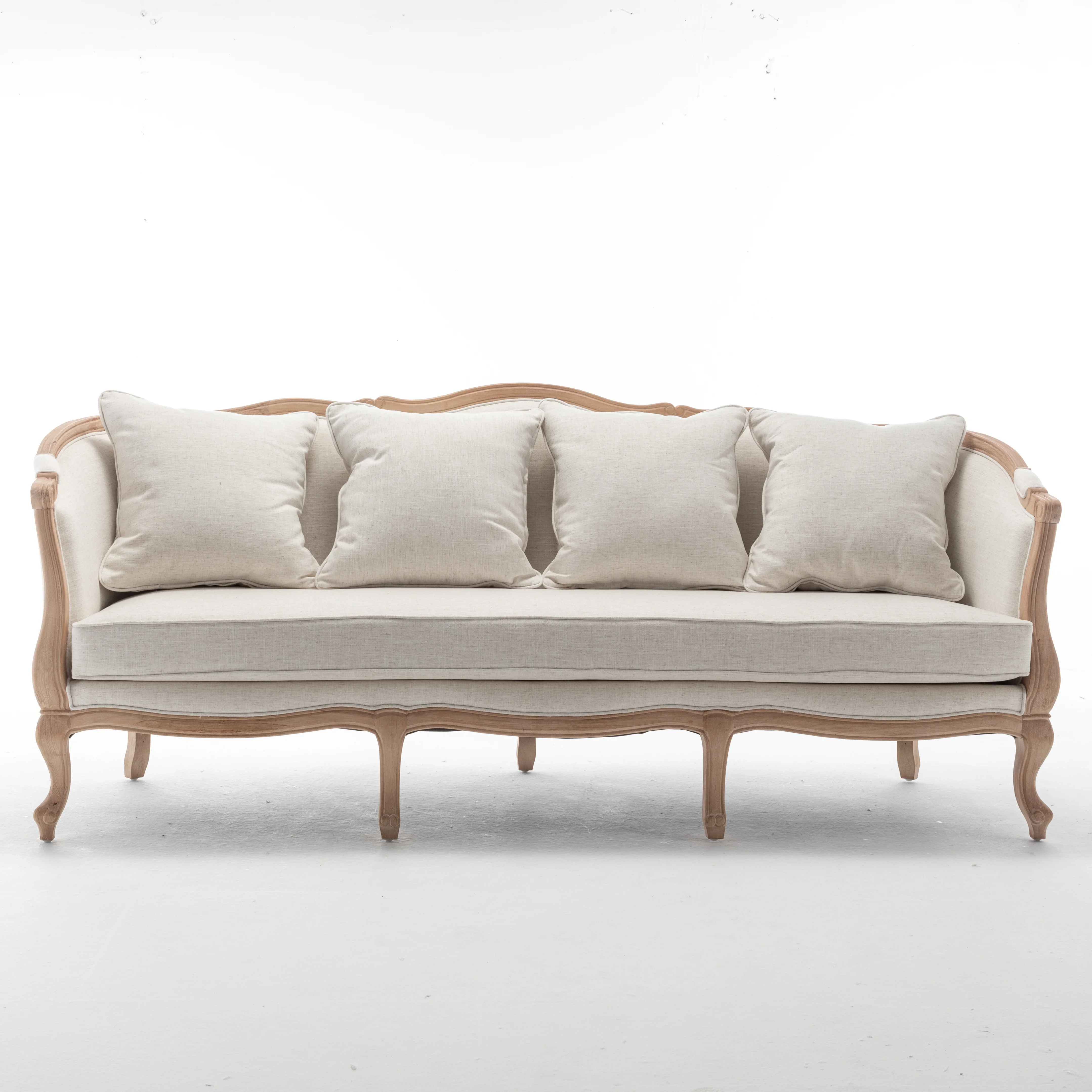 Arabic European Style Rustic Wedding Solid Wood Majlis Sofa Chair Set Furniture Luxury for Bride and Groom Event