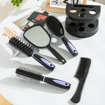 5 pcs/sets Combination Comb Set Hairdressing Brush Girl Set Comb Wholesale