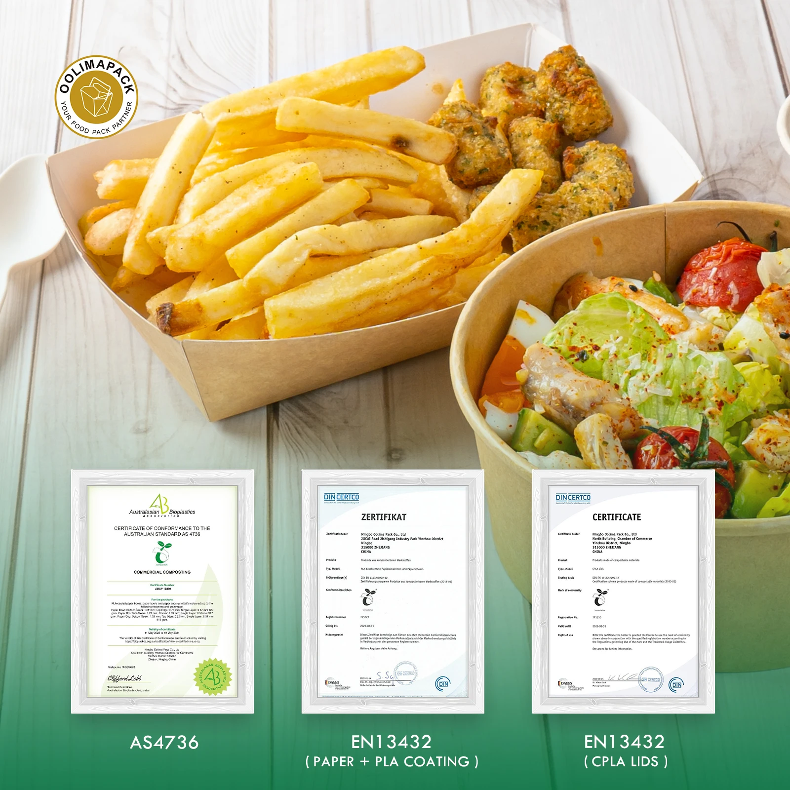 OOLIMA Customization Compostable Foldable Hot Dog Packaging Box  Kraft Disposable Food Takeaway Hot Dog Tray