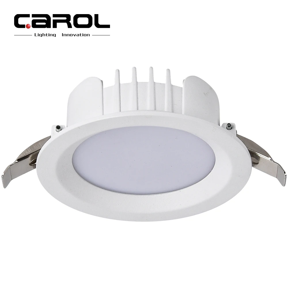 Carol commercial lighting fixture dali dimmable ip44 ceiling recessed adjustable smd round led down light  30w downlight