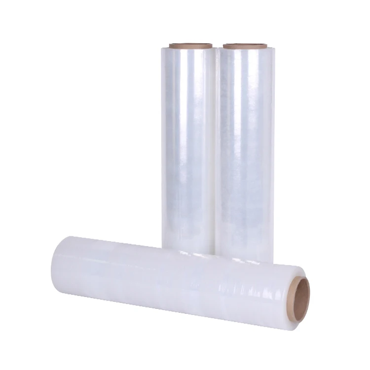 Yalanpack China Factory Transparent PE Stretch Film Flexible LLDPE Normal Clear Wrap Stretch Film