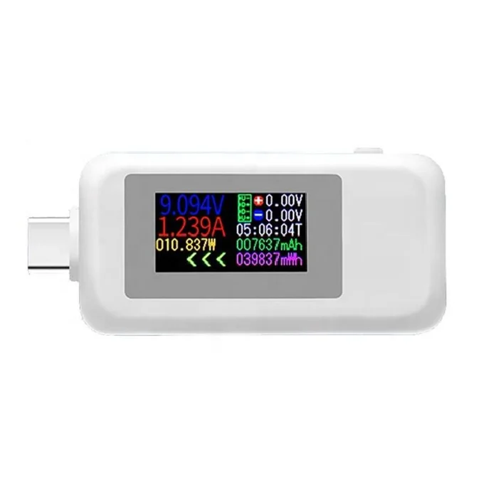 Testeur USB Avec écran LCD – Mesure Tension Et Courant 4-30V, 50mA-3000mA