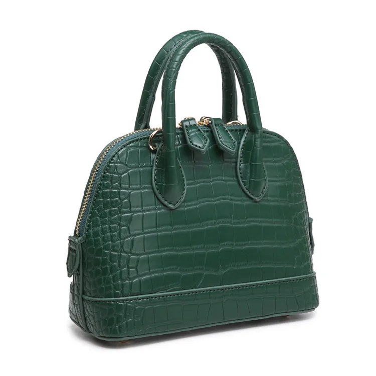 New Arrival Women Shell Bag Fashion Brand Design Leather Handbags Top Handle Crocodile Pattern Lady Shoulder Bag