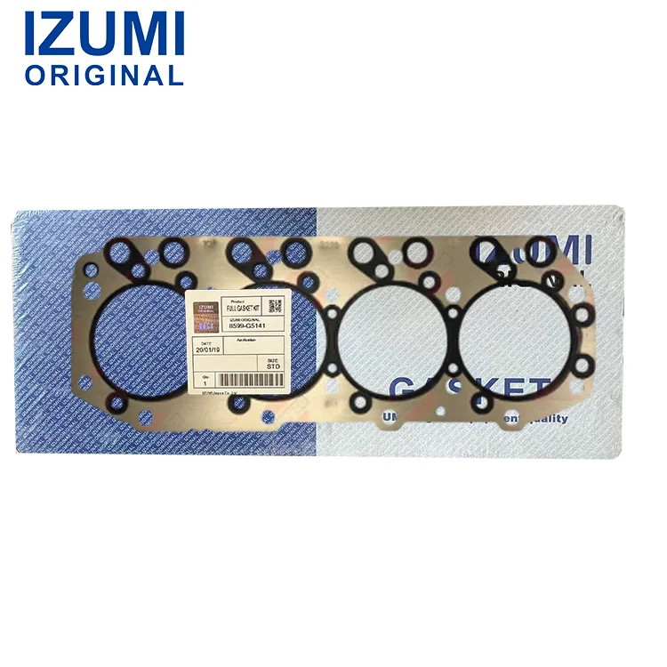 Originální kompletní vyrovnávací podložka hlavy válců IZUMI pro motor 4JB1T, kódy 8973503180 / 8973503190 / 8973503200, díly pro dieselové motory značky Isuzu