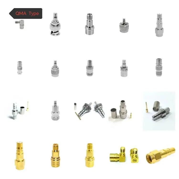 QMA type to qma tnc bnc n sma  lmr240 lmr400 rg316 lmr300 5D-FB rg223 for cable female male connector adaptor brass adapter