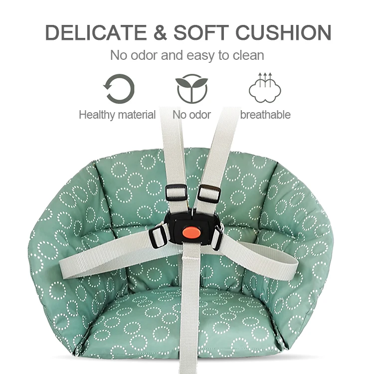 Baby Wooden High Chair For Dining Feeding Table High Back Chair With