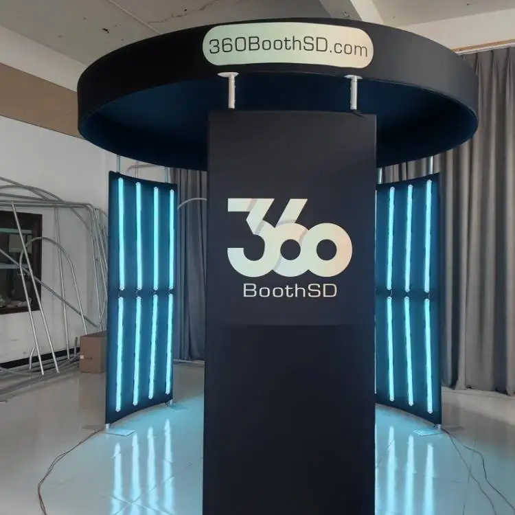 Custom LED Slow Motion 360 Video 3 Panel Backdrop