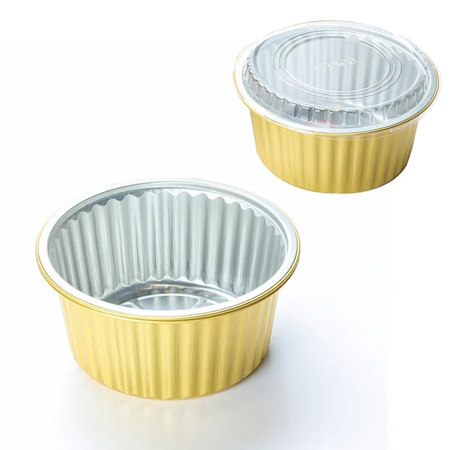 Commercial High-Temperature Resistant Disposable Lunch Container PP Food Tin Foil Bowl Aluminum Foil Lid for Takeout Lunches
