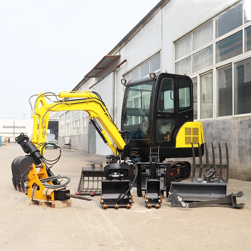 3 Ton 2.5 Ton Mini Excavator Presyo Micro Mini Digge Maliit na Hydraulic Crawler Mini Excavator 2 Ton para sa Pagbebenta