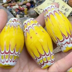 30mm Tibetan Dzi Beads  Prayer Mystical Ancient Loose Bead for Jewelry Making Diy Bracelets Accessory