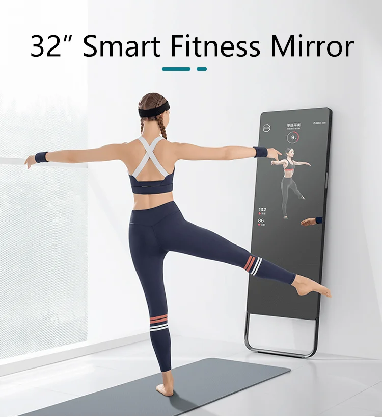 32 Inch 43 Inch Large Mirror For Gym,Smart Fitness Mirror,Smart Display ...