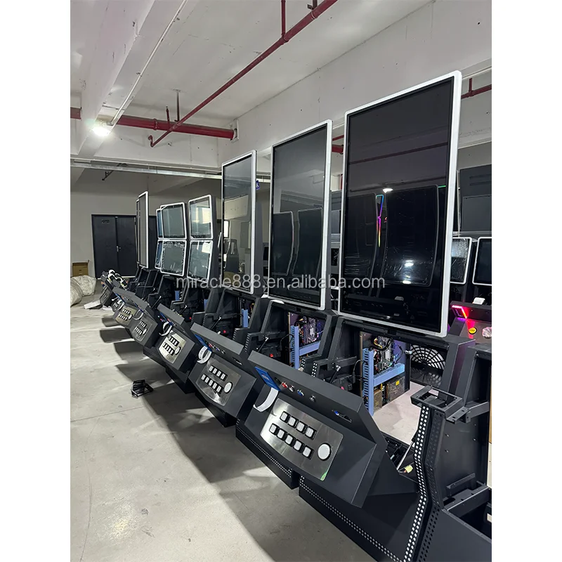 Miracle Vertical for Skill Game Machine with 23.6inch Curved Screen Metal+Acrylic Cabinet Customizable Panel