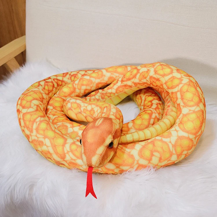 Super Realistic Photo Shoot Props Simulation Snake Green Snake White Snake Plush Toy