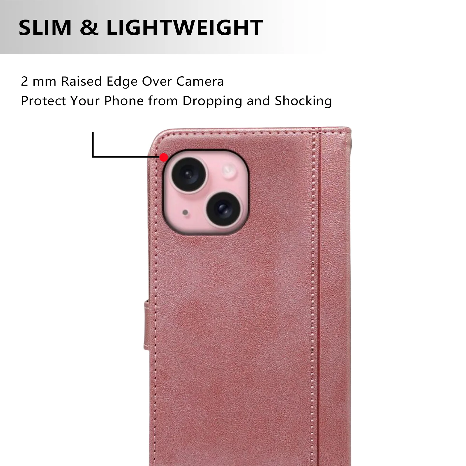 HAOYE Leder Flip Case Für VIVO V50 Lite 5G/4G – Mit Kartenfach, Standfunktion & Magnetverschluss