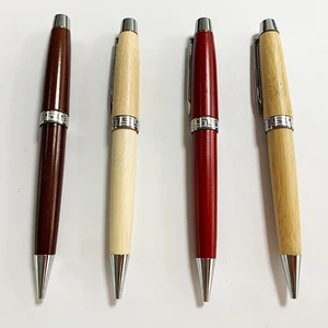High Quality New Luxury Promotion Wood Ball Pen with Custom logo Office Supplies Christmas Gift Wood Twist Ballpoint Pen