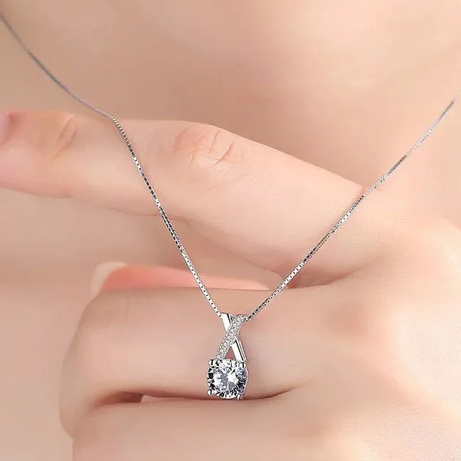 2025 Trend  China Factory Latest Designs Moissanite Diamond Necklace Charms for Women