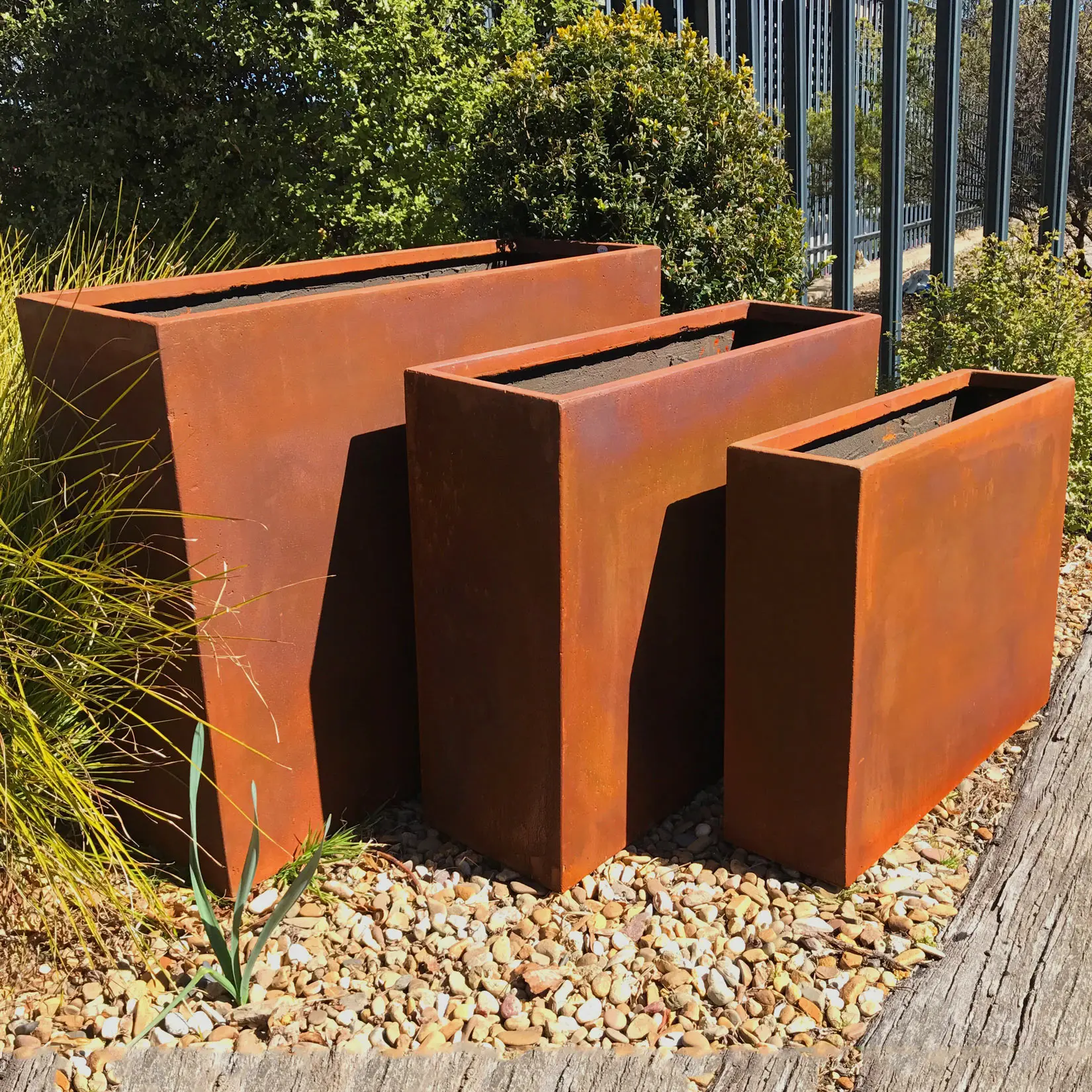 Outdoor Planters for a Variety of Stylish Choices Square Corten Steel Metal  Plant Pots Flower Pots for Garden, image size:1650x1650