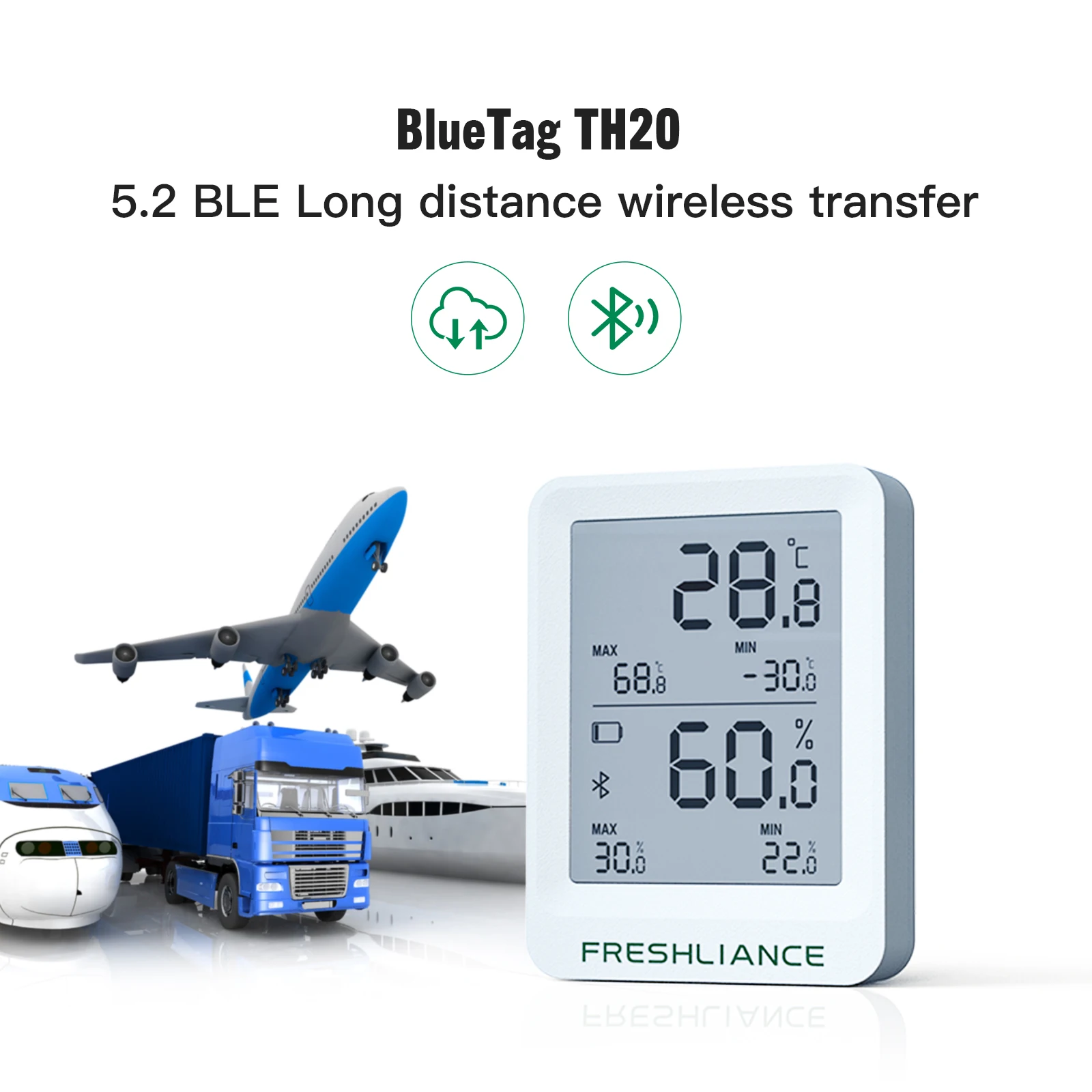 Remote Temperature and Humidity Sensor Wifi Temperature Humidity Data Logger