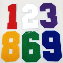 Wholesale Custom Patch Embroidery Letter DIY Iron on Hoodie Rainbow Color Chenille Patches.large Chenille Patches