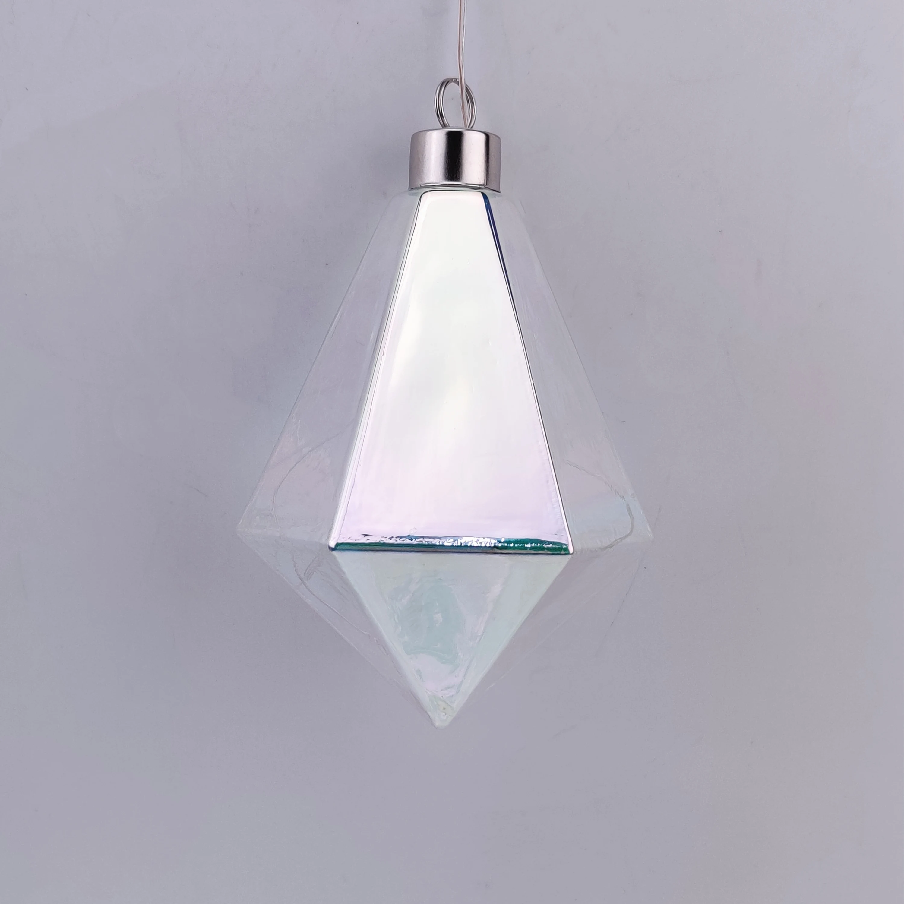 Modern diamonds design glass chandelier led ceiling light for home decoration supplier