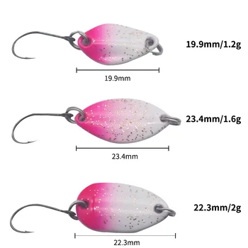 Lexin Luya Copper Live Bait Bionic Spoon with Hooks for Trout Stream Use – Metal Jig – view 3