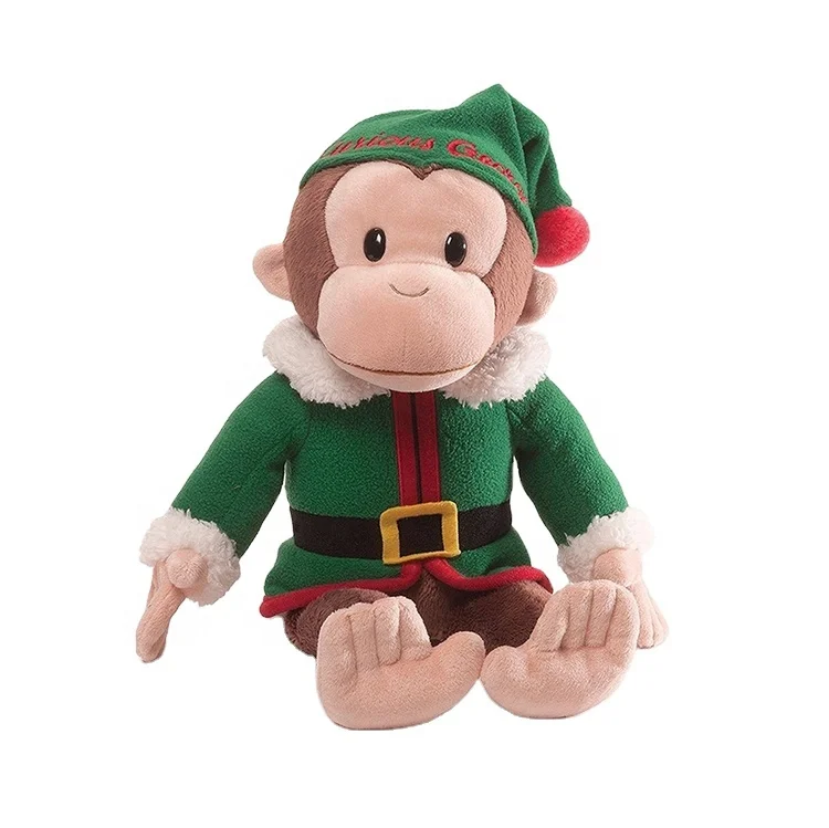 stuffed christmas monkey