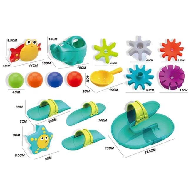 Набор горки «Водопад» «сделай сам», игрушки, морские животные, ванная комната, Душ, забавные детские Игрушки для ванны с цветной коробкой