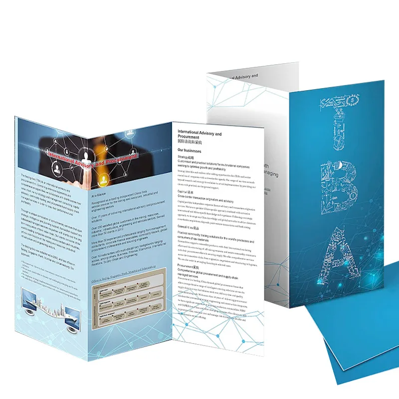 Full Color Booklet Catalog Leaflet Printing With Glossy Finish Service Custom Size