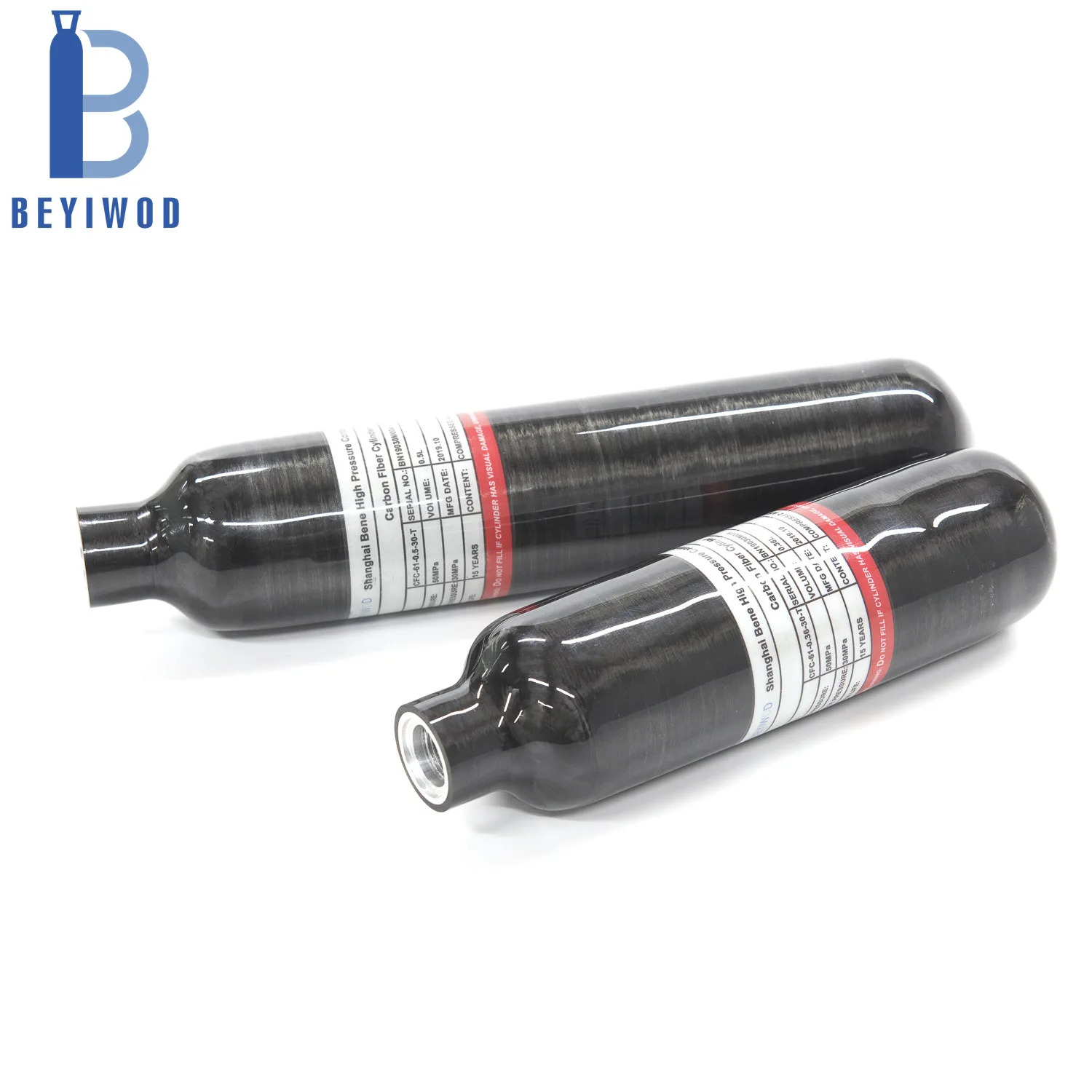 0.35L 0.5L 0.7L 30MPA Aluminum HPA Cylinder M18*1.5 Thread for Paintball and PCP Applications