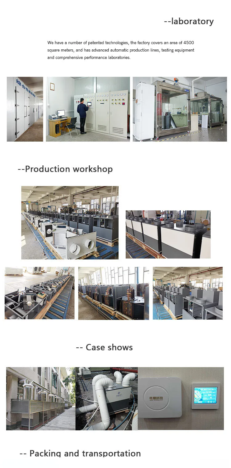 Clean Room Erv House Air Ventilation Filter Cleaning Equipment Heat