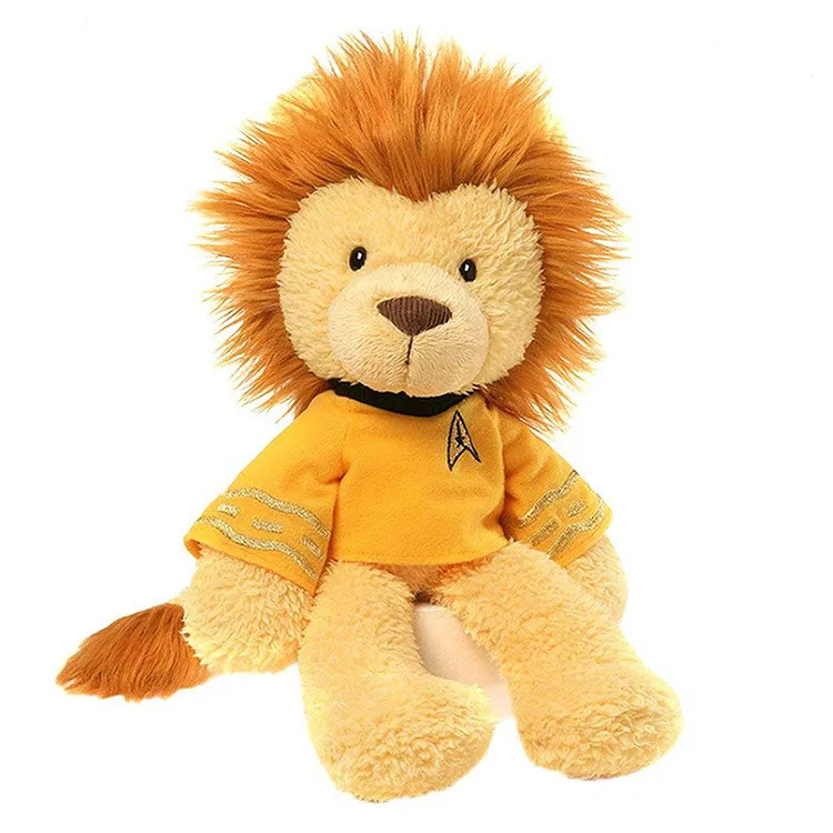 Custom New Arrival Cute Funny Stuffed  Plush  Dressed Clothes  Lion  Animal Kids Toy