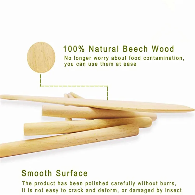 T-Shaped Wooden Crepe Spreader Stick