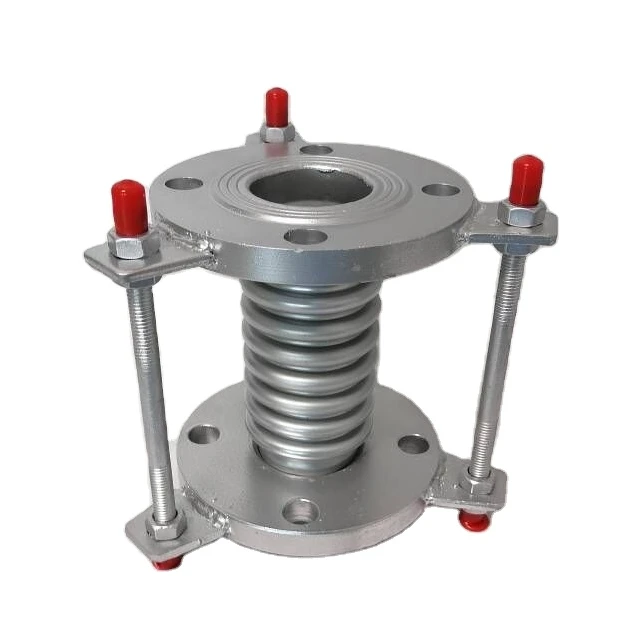 Expansion Joint Bellows Compensator High Performance Stainless Steel Flexible Heavy Duty Metal Silver Industry Steel Flanges JTW