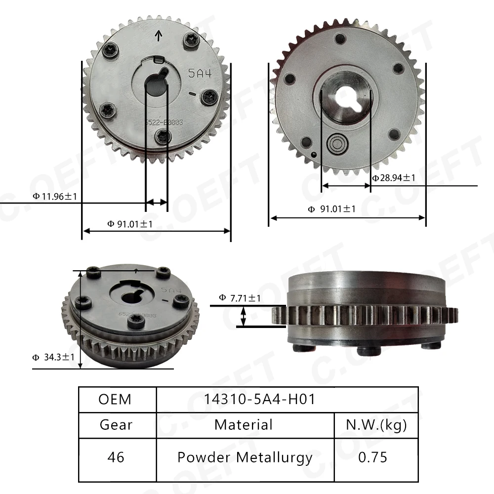 143105a4h01 Actuator Engine Timing Camshaft Gear Intake Camshaft Gearsuitable For Honda K24