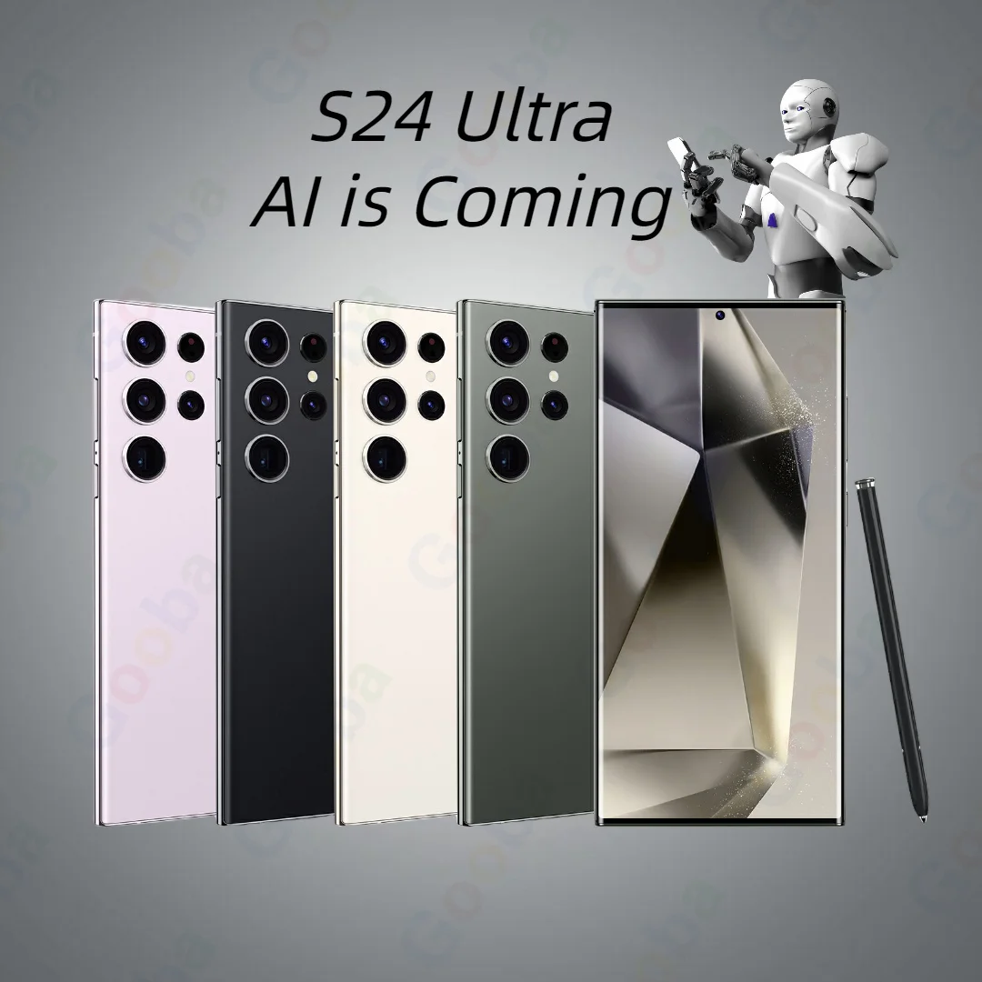 New Original S24 Ultra cell phone 5G unlocked stylus 16GB +1TB Big full screen google store gaming Android14 AI Mobile phones