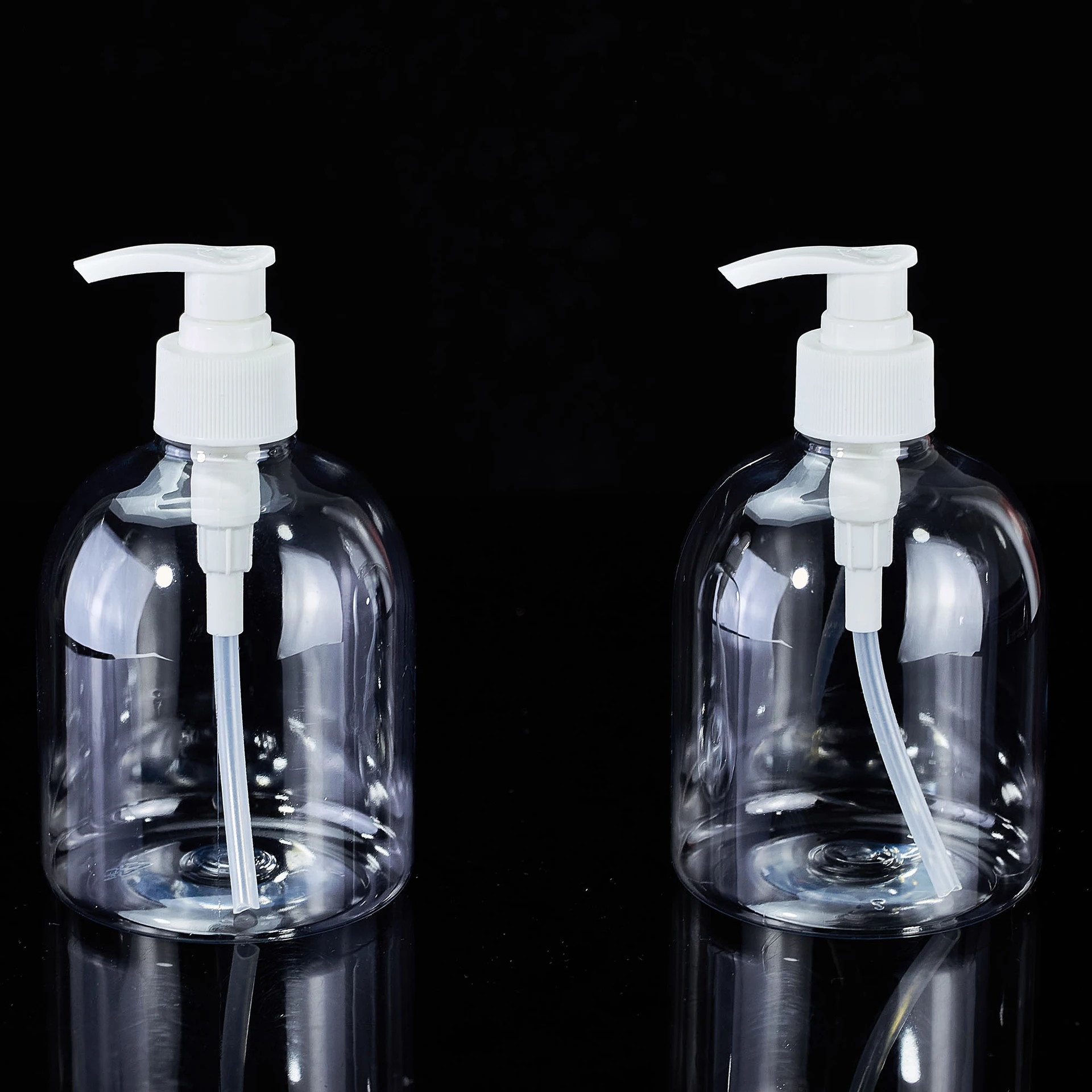 300ml 500ml Custom Shampoo Mini Lotion Plastic Bottle With  for Dishwashing Liquid Pump