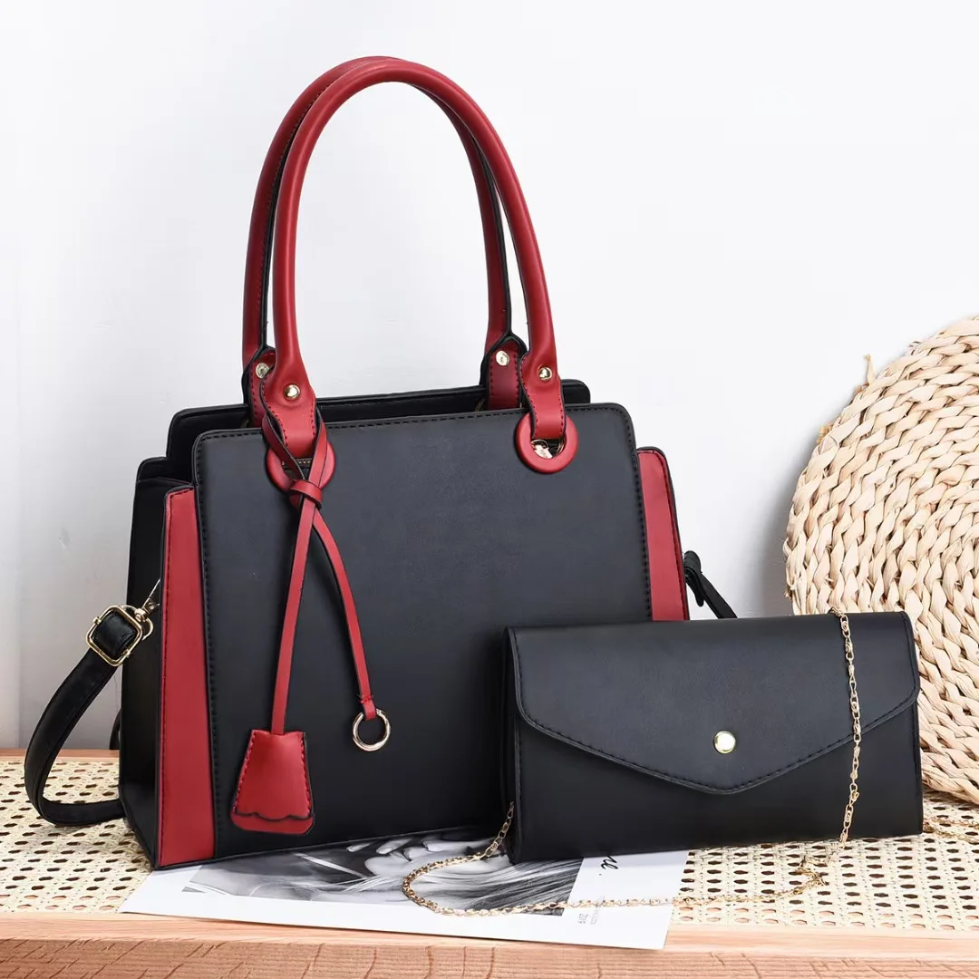 Wholesale New Korean Fashion Trend Women's Tote Bag PU Leather Hand Bags  Set Luxury Ladies Purses and Handbags From m.